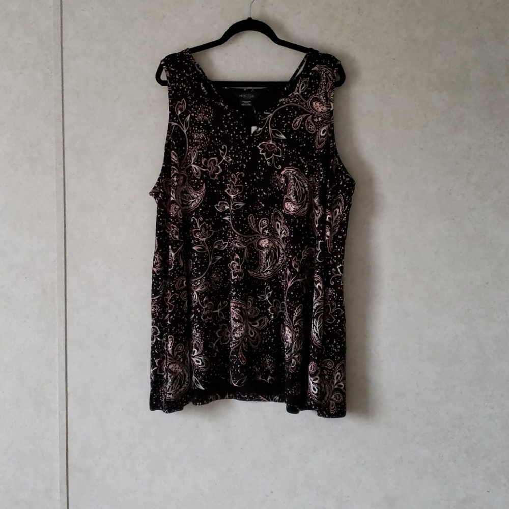 Paisley print tunic by Michael Studio size 4x